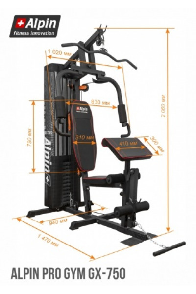 Силовой тренажер Alpin PRO GYM GX-750