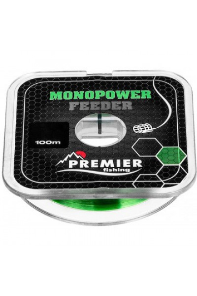 Леска Premier Fishing Monopower Feeder 0,16мм 100м Green Nylon PR-MF-G-016-100