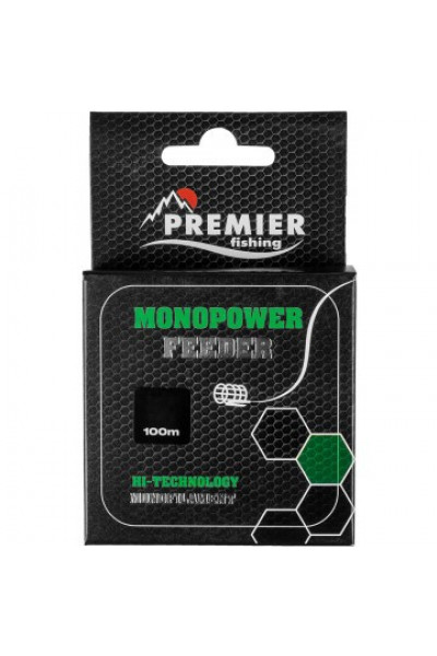 Леска Premier Fishing Monopower Feeder 0,16мм 100м Green Nylon PR-MF-G-016-100