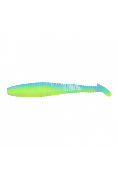 Виброхвост Yaman PRO Flatter Shad, р.4 inch, цвет #18 - Ice Chartreuse (уп. 5 шт.) YP-FS4-18