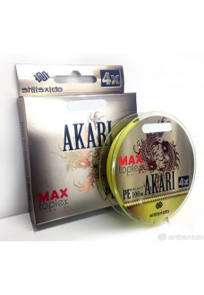 Шнур плетеный Shii Saido Akari 4X, 150 м, 0,235 мм, до 9,06 кг, yellow SBLA150-4X-24