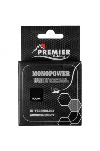 Леска Premier Fishing Monopower Universal 0,16мм 100м Clear Nylon PR-MU-T-016-100