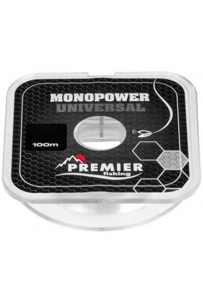 Леска Premier Fishing Monopower Universal 0,16мм 100м Clear Nylon PR-MU-T-016-100