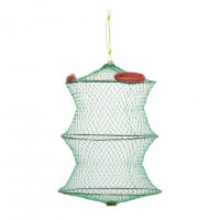 Садок плавающий Helios 3 кольца 45 см капрон HS-D-06-45