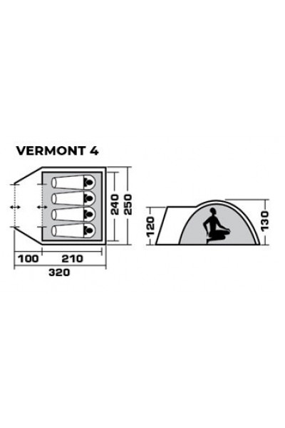 Палатка Jungle Camp Vermont 4 (70826)