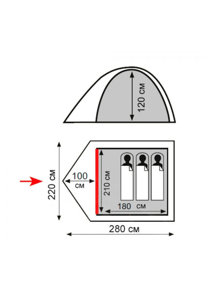 Палатка Totem Tepee 3 (V2) TTT-026