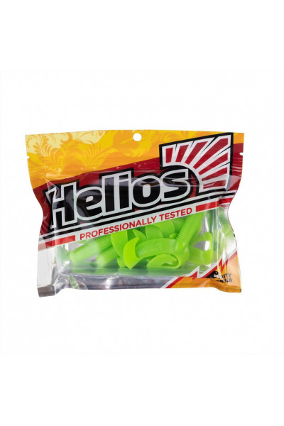 Твистер Helios Credo Double Tail 1,96/5 см, цвет Lime 10 шт HS-27-008