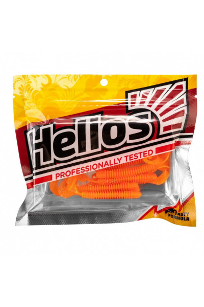 Твистер Helios Credo Long Body 2,95/7,5 см, цвет Orange & Sparkles 12 шт HS-9-022