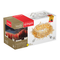 Уличная светодиодная гирлянда (желтый свет) Vegas Бахрома 64 LED, 12 нитей 2х1 м, 24V 55016