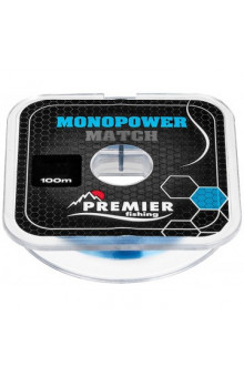 Леска Premier Fishing Monopower Match 0,18мм 100м Blue Nylon PR-MM-B-018-100