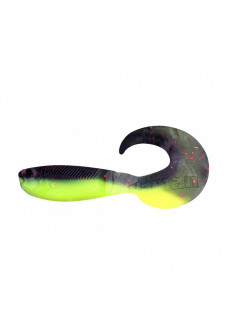 Твистер Yaman PRO Mermaid Tail, р.3 inch, цв. 32 - Black Red Flake/Chartreuse, 10 шт  YP-MT3-32