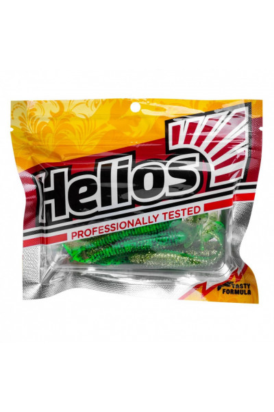 Виброхвост Helios Catcher 3,55/9 см, цвет Green Peas 5 шт HS-2-051