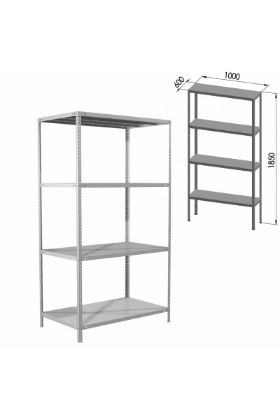 Стеллаж металлический Brabix MS KD-185/60-4 (S240BR146402)