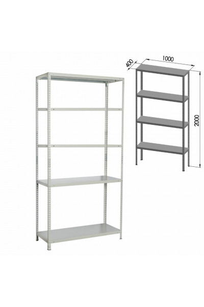 Стеллаж металлический Brabix MS KD-200/40-5 (S240BR244502)