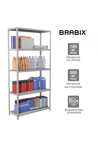 Стеллаж металлический Brabix MS KD-200/40-5 (S240BR244502)