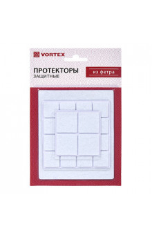 Протекторы защитные Vortex из фетра 22х22 мм, 30х30 мм, 110х130 мм 26002