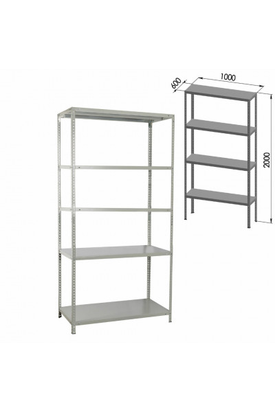 Стеллаж металлический Brabix MS KD-200/60-5 (S240BR246502)