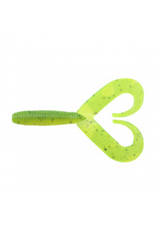 Твистер Yaman PRO Loop-Two, р.4 inch, цвет  #10 - Green pepper (уп.5 шт) YP-LT4-10