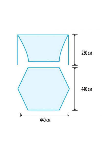 Тент 4,4х4,4 м Tramp Lite Tent Green TLT-034