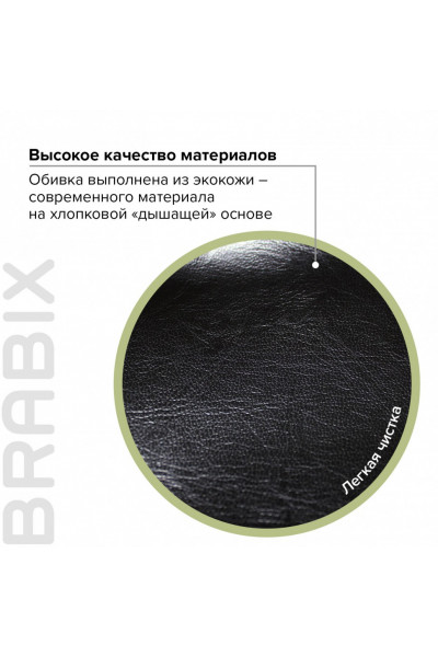 Кресло руководителя Brabix Eldorado EX-504 экокожа, черное 530874