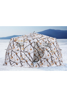 Зимняя палатка шестигранная Higashi Winter Camo Yurta Pro трехслойная