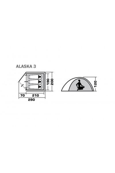 Палатка Jungle Camp Alaska 3 (70858)