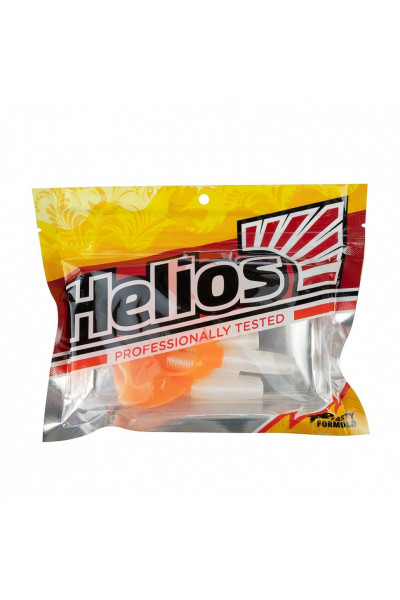 Твистер Helios Credo Double Tail 1,96/5 см, цвет Pearl & Orange 10 шт HS-27-019