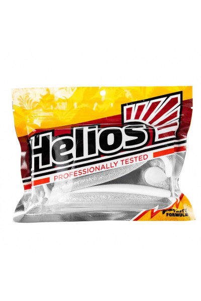 Виброхвост Helios Trofey 5.5/14 см, цвет White & Sparkles 4 шт HS-25-002