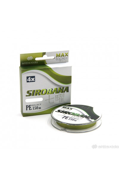 Шнур плетеный Shii Saido Sirobana 4X, 150 м, 0,104 мм, до 3,62 кг, olive SBLS150-4X-10