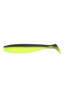 Виброхвост Yaman PRO Sharky Shad, р.4,5 inch, цв. 32 - Black Red Flake/Chartreuse, 5 шт  YP-SS45-32