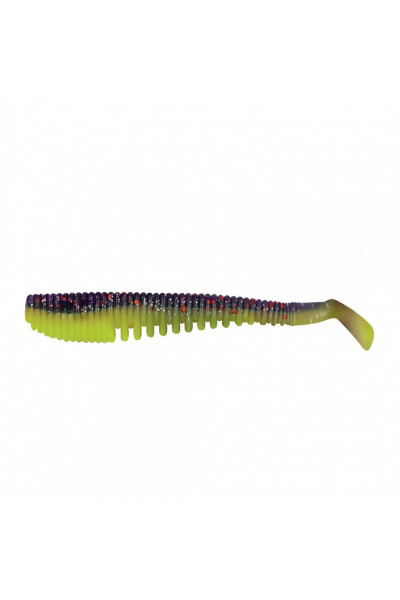 Виброхвост Yaman PRO Legend Minnow, р.4 inch, цвет #26 - Violet Chartreuse (уп. 5 шт.) YP-LM4-26