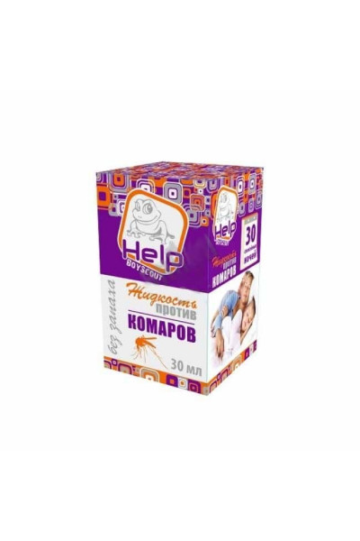 Жидкость HELP для детей от комаров без запаха 30 ночей 80524