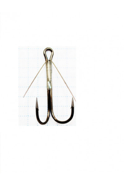 Крючок Koi Weedless Double Hook № 1/0 , BN, двойник незацепляйка (5 шт.) KH2325-1/0BN