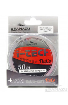 Леска Namazu I-Tech Fluco, 50 м, 0,165 мм, до 2,16 кг, прозрачная NIT50-0,165