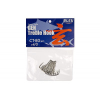 Крючок тройник Vanfook CT-80 №5/0 Silver (4 шт)