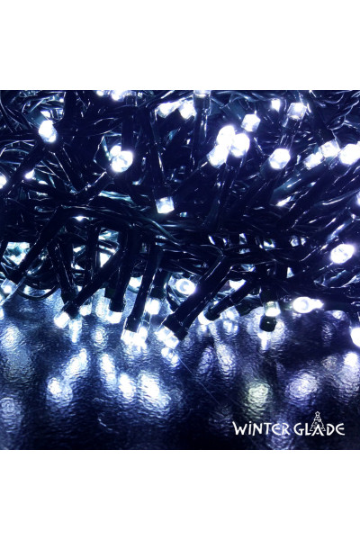 Светодиодная гирлянда (холодный бел. свет) Winter Glade CC370 для улицы и дома 740 см