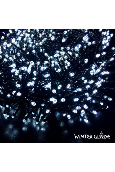 Светодиодная гирлянда (холодный бел. свет) Winter Glade CC370 для улицы и дома 740 см