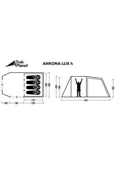 Палатка Trek Planet Ankona Lux 4 (20229)