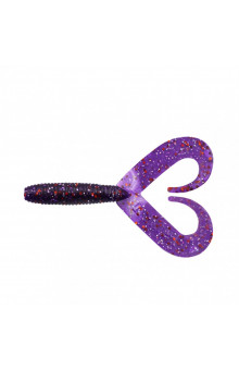 Твистер Yaman PRO Loop-Two, р.4 inch, цв. #08 - Violet (уп.5 шт) YP-LT4-08