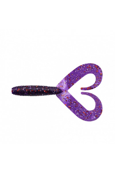 Твистер Yaman PRO Loop-Two, р.4 inch, цв. #08 - Violet (уп.5 шт) YP-LT4-08