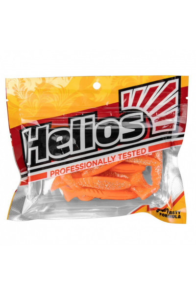 Виброхвост Helios Slash 2,64/6,7 см, цвет Orange & Sparkles 10 шт HS-19-022