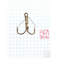 Крючок Koi Weedless Treble Hook № 1/0 , BN, тройник незацепляйка (5 шт.) KH2335-1/0BN
