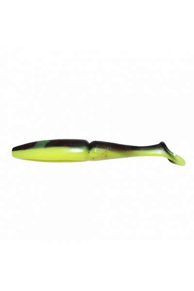 Виброхвост Yaman PRO Mamura, р.3 inch, цвет #32 - Black Red Flake/Chartreuse (уп. 6 шт.) YP-M3-32