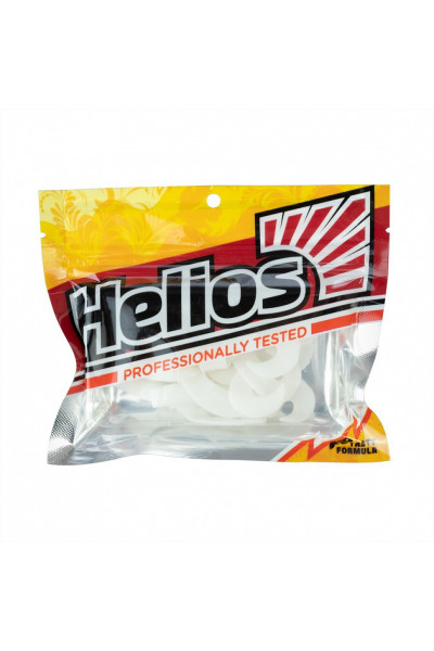 Твистер Helios Credo Double Tail 2,95/7,5 см, цвет White 7 шт HS-12-001