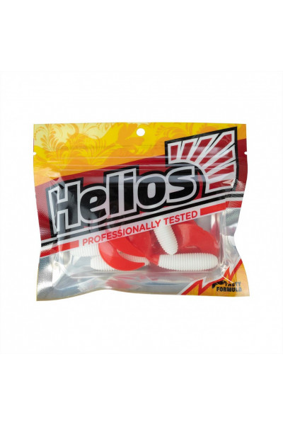 Твистер Helios Credo 3,35/8,5 см, цвет White RT 7 шт HS-11/1-003