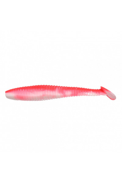 Виброхвост Yaman PRO Flatter Shad, р.2 inch, цвет #27 - Red White (уп. 6 шт.) YP-FS2-27