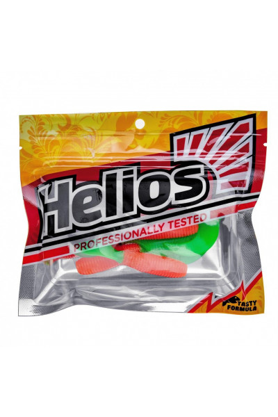 Твистер Helios Credo 3,35/8,5 см, цвет Orange & Green 7 шт HS-11-025