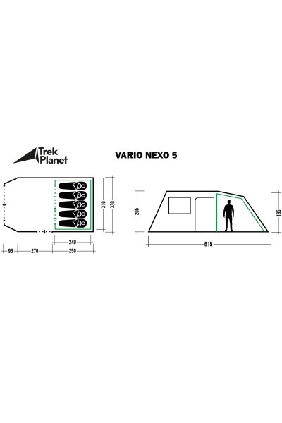 Палатка Trek Planet Vario Nexo 5 (70273)