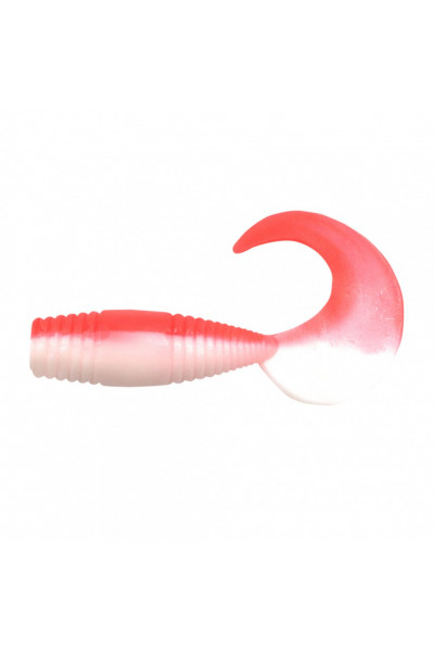 Твистер Yaman PRO Spry Tail, р.3 inch, цвет #27 - Red White (уп. 8 шт.) YP-ST3-27