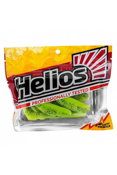 Виброхвост Helios Chubby 3,55/9 см, цвет Pepper Lime 5 шт HS-4-009